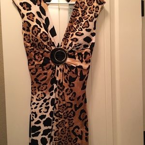 Brand New Cache Leopard Dress